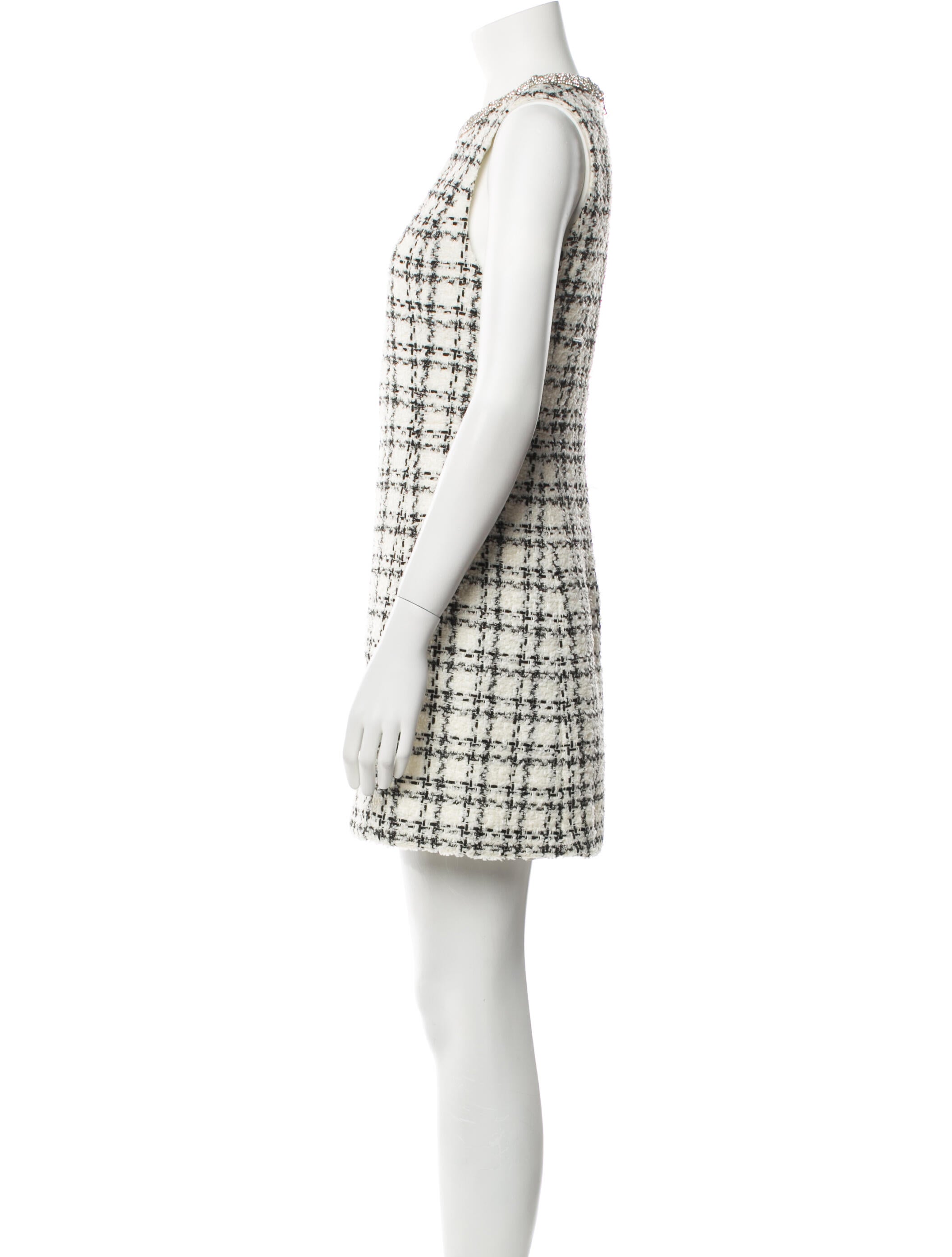 Alice + Olivia Plaid Print Mini Dress
