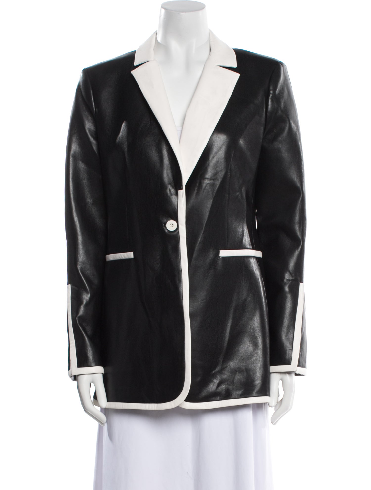 Alice + Olivia Leather Blazer w/ Tags