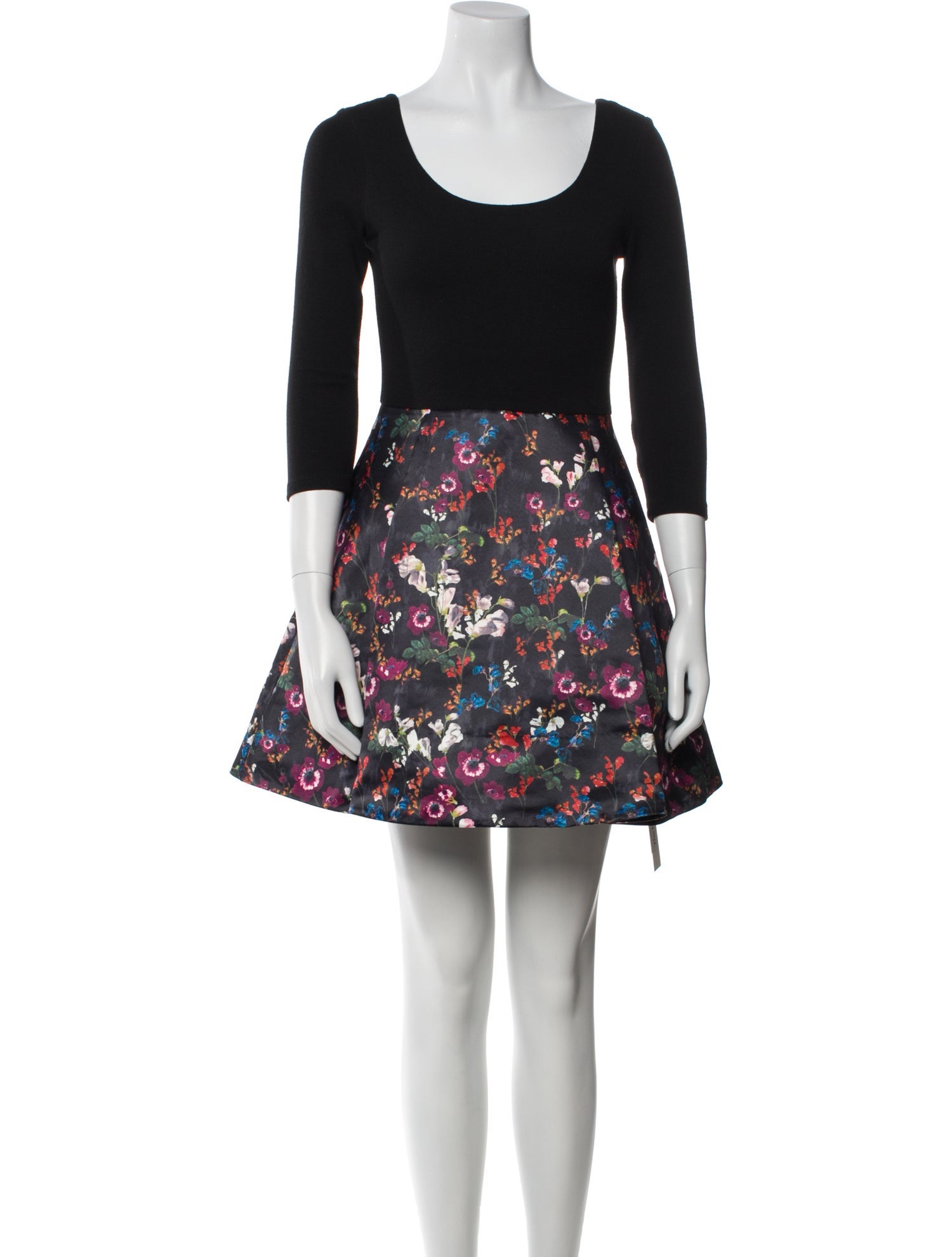 Alice + Olivia Floral Print Mini Dress
