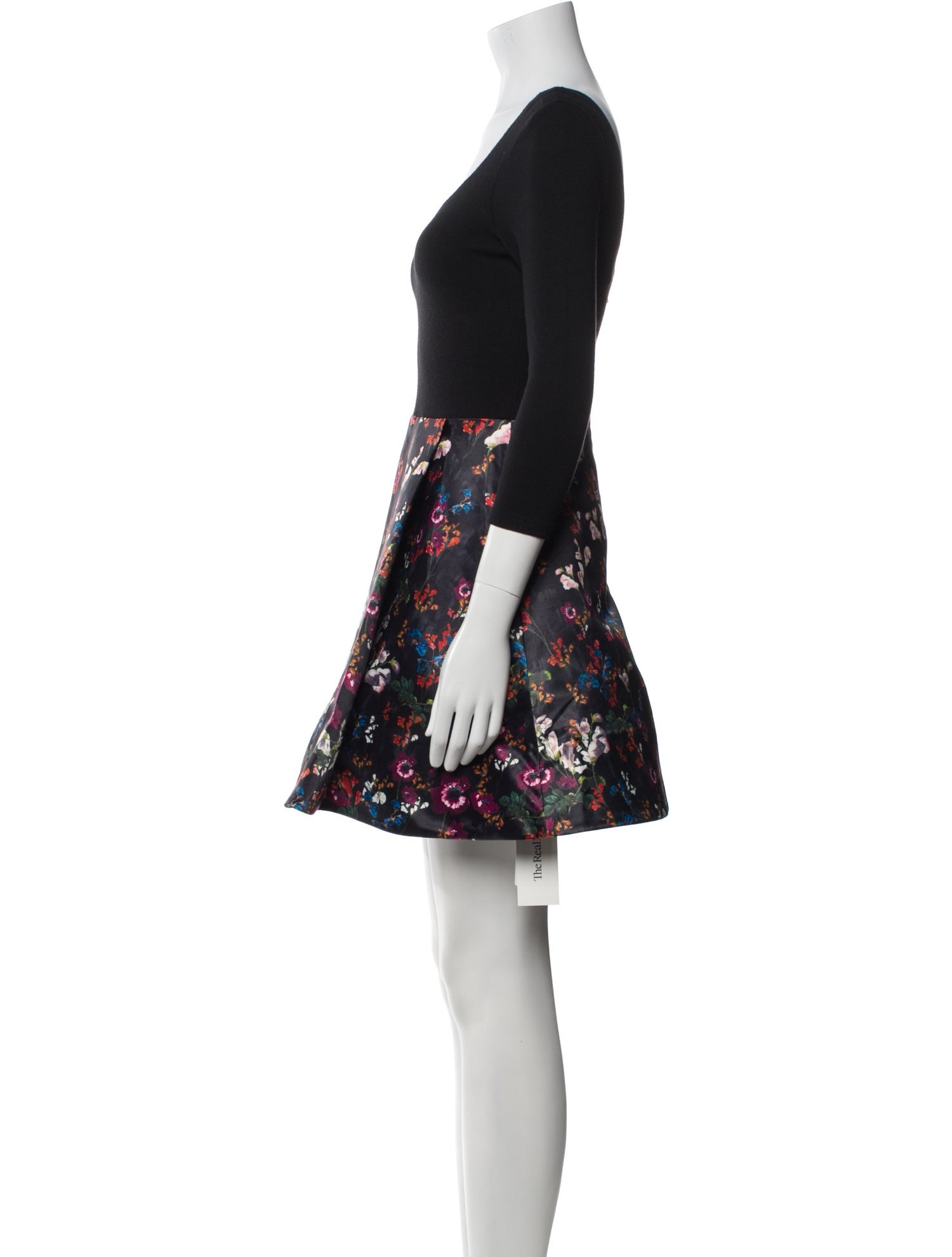 Alice + Olivia Floral Print Mini Dress