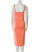 Alice + Olivia Square Neckline Midi Length Dress