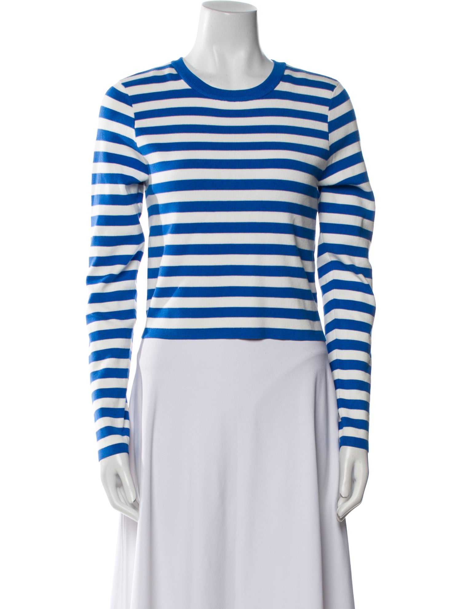 Alice + Olivia Striped Crew Neck Sweater