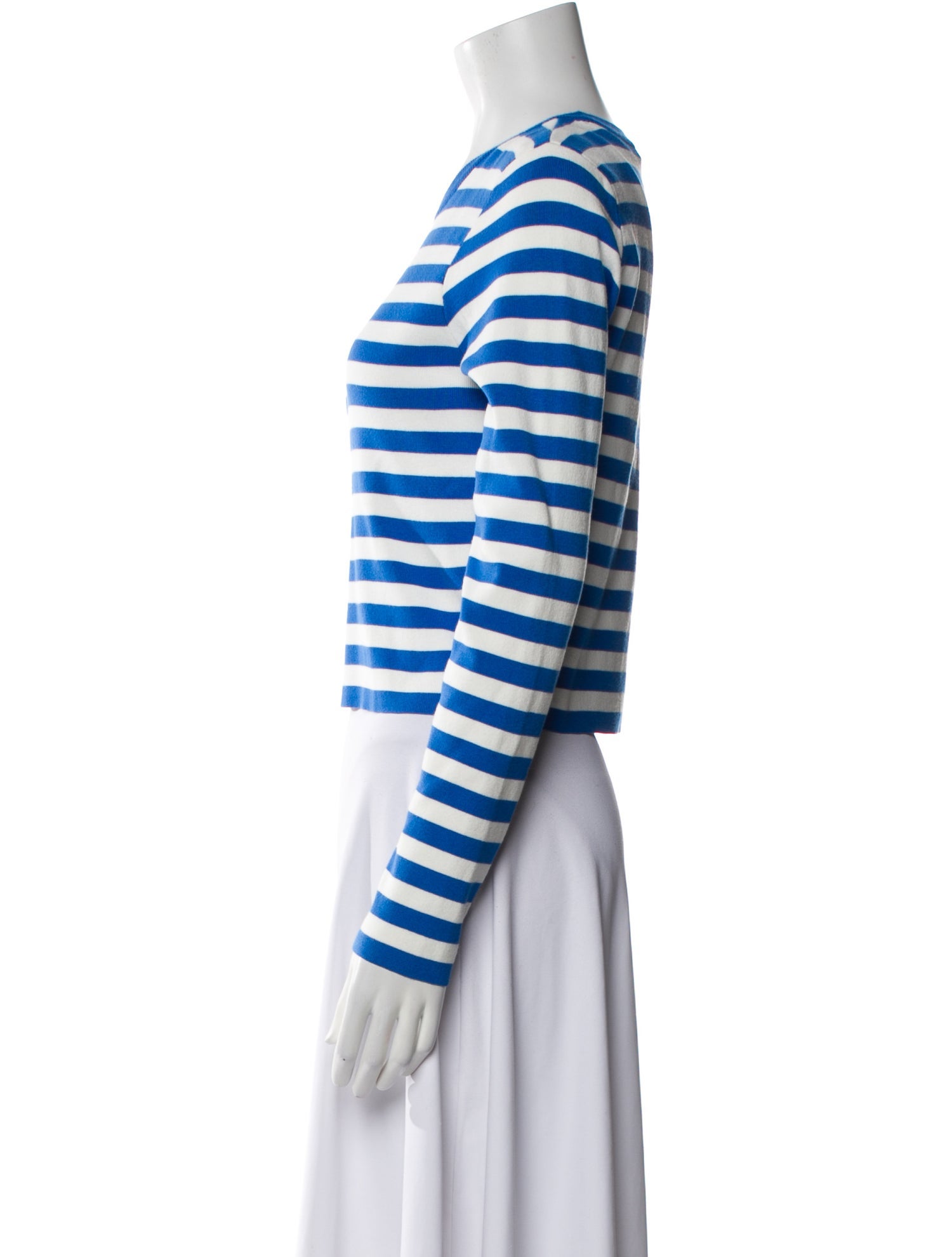 Alice + Olivia Striped Crew Neck Sweater