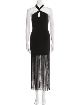 Alice + Olivia Halterneck Long Dress