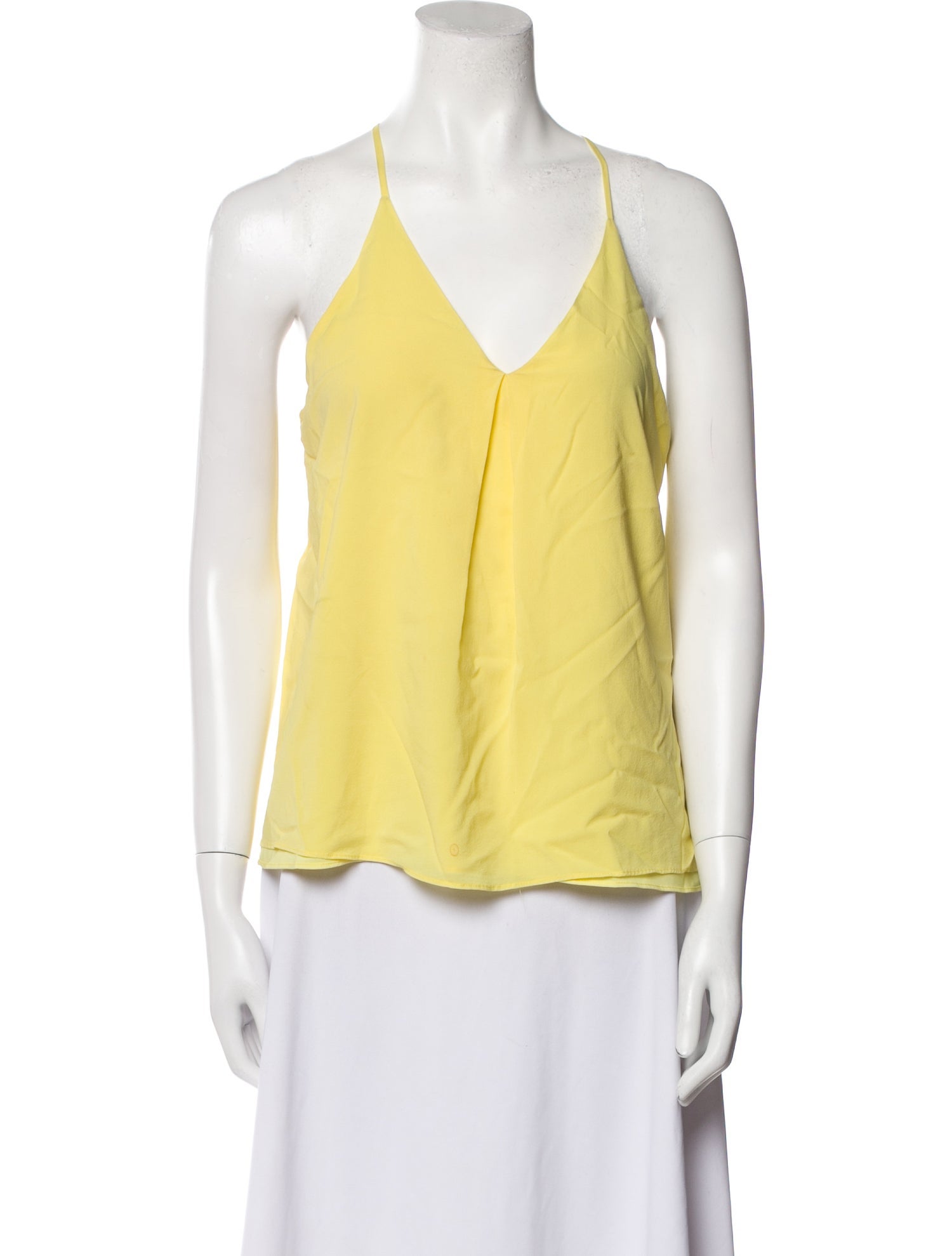 Alice + Olivia Silk V-Neck Top