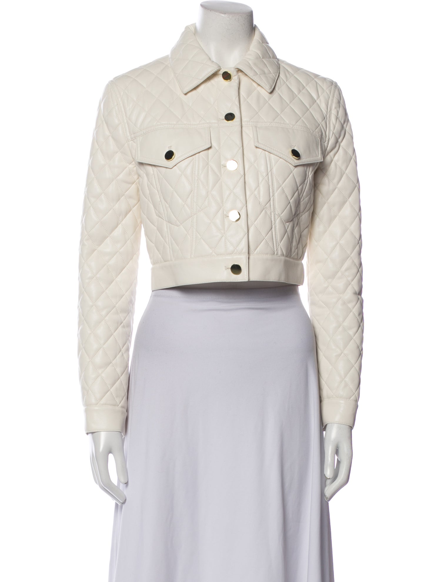 Alice + Olivia Faux Leather Denim Jacket