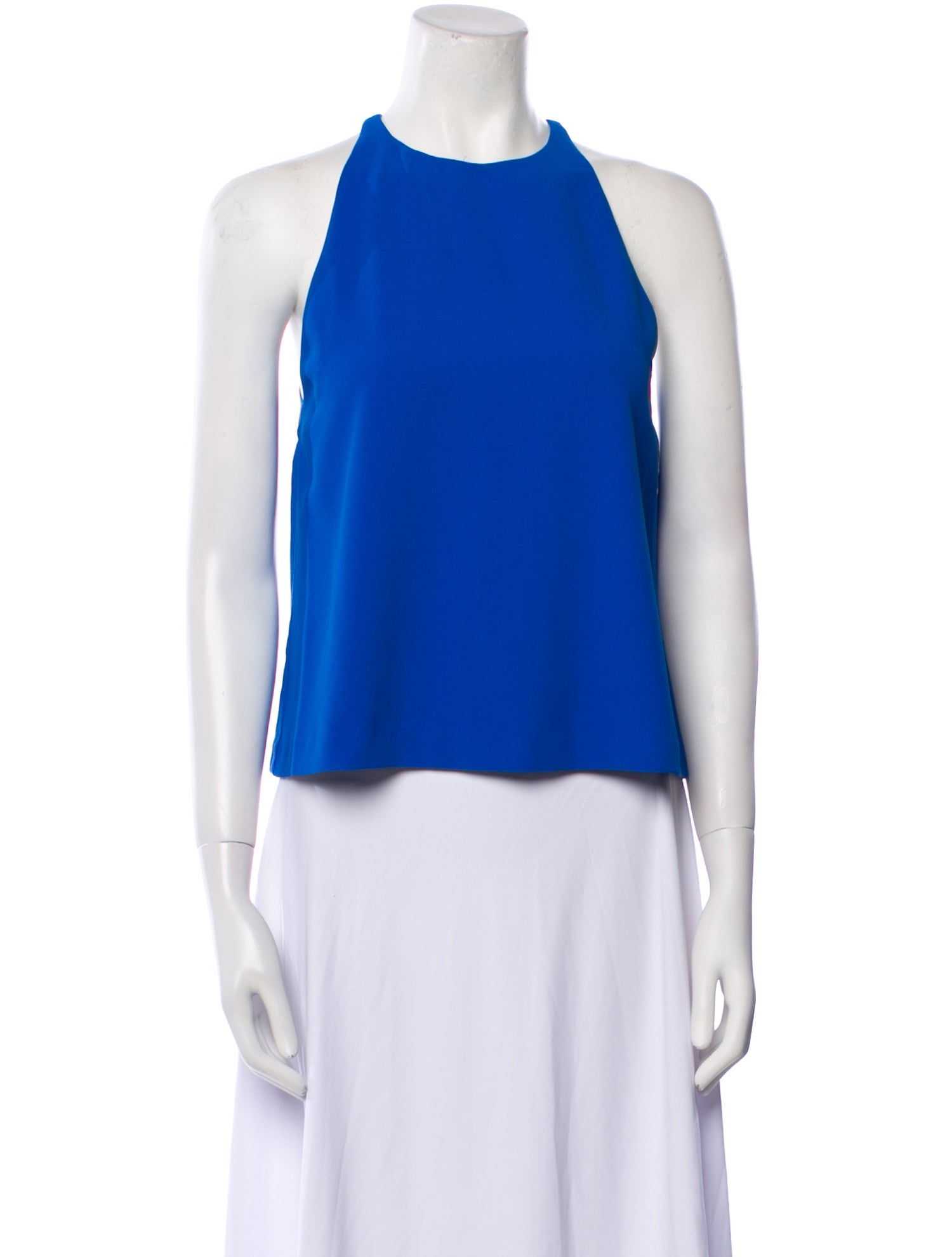 Alice + Olivia Crew Neck Sleeveless Crop Top