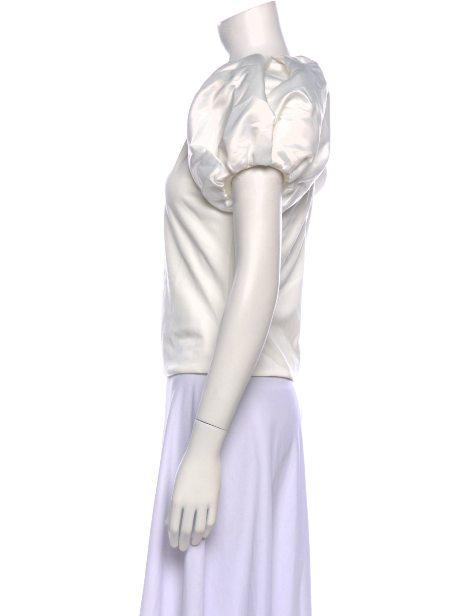 Alice + Olivia Square Neckline Short Sleeve Blouse