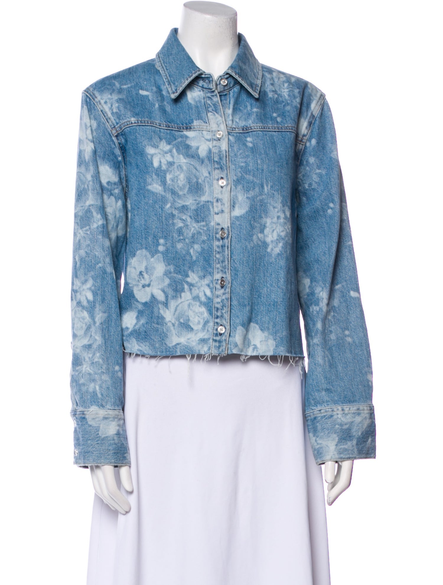 Alice + Olivia Floral Print Denim Jacket w/ Tags