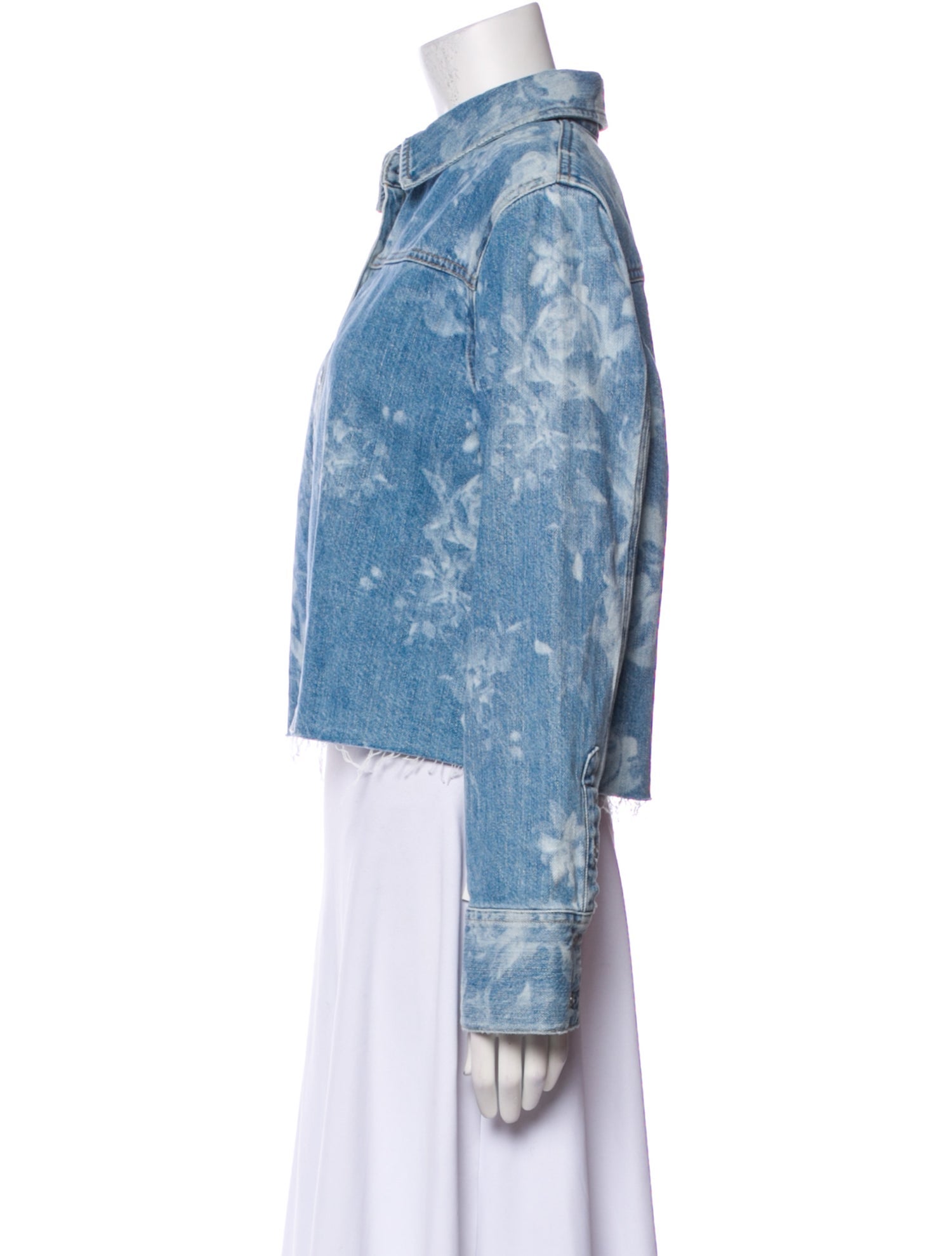 Alice + Olivia Floral Print Denim Jacket w/ Tags