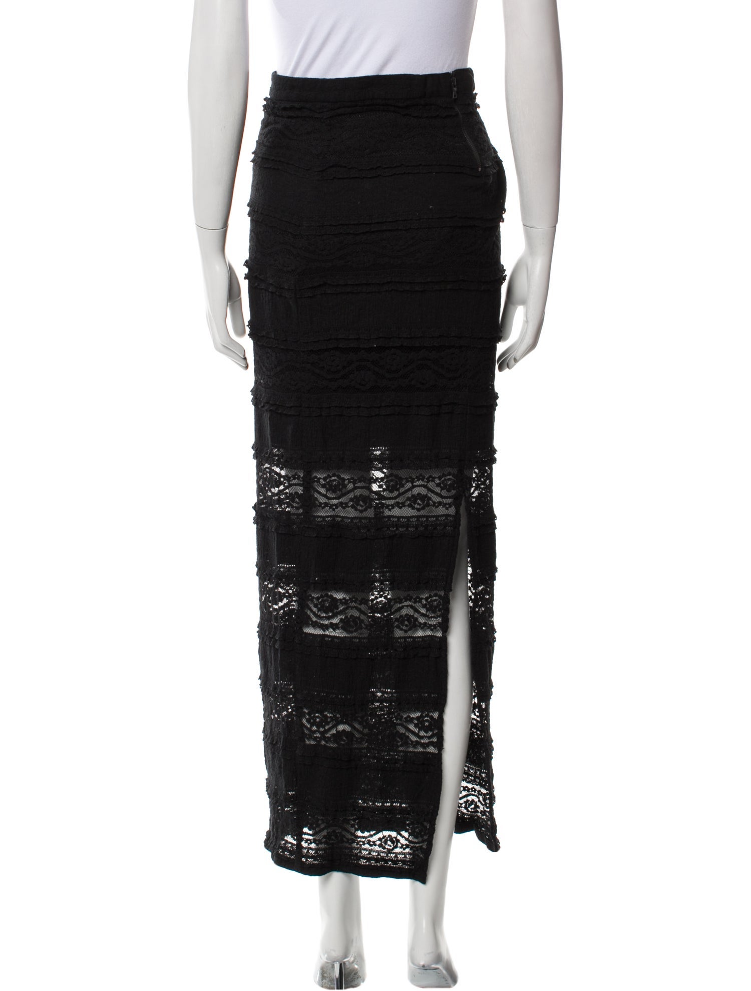 Alice + Olivia Lace Pattern Midi Length Skirt