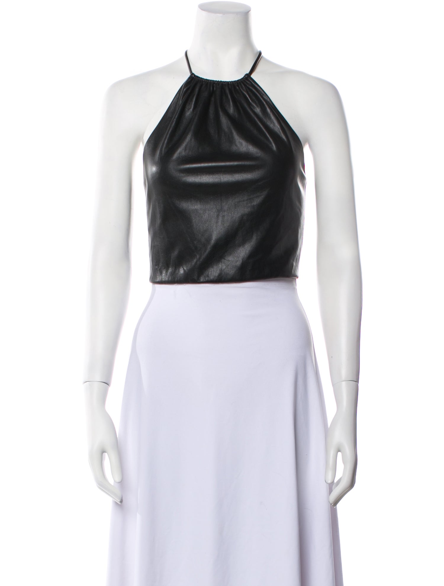 Alice + Olivia Halterneck Sleeveless Crop Top