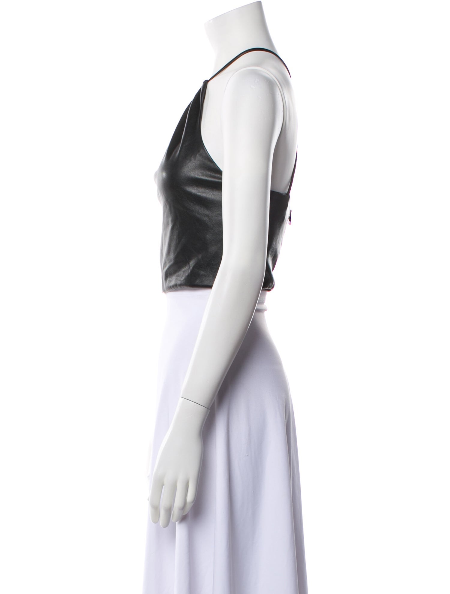 Alice + Olivia Halterneck Sleeveless Crop Top