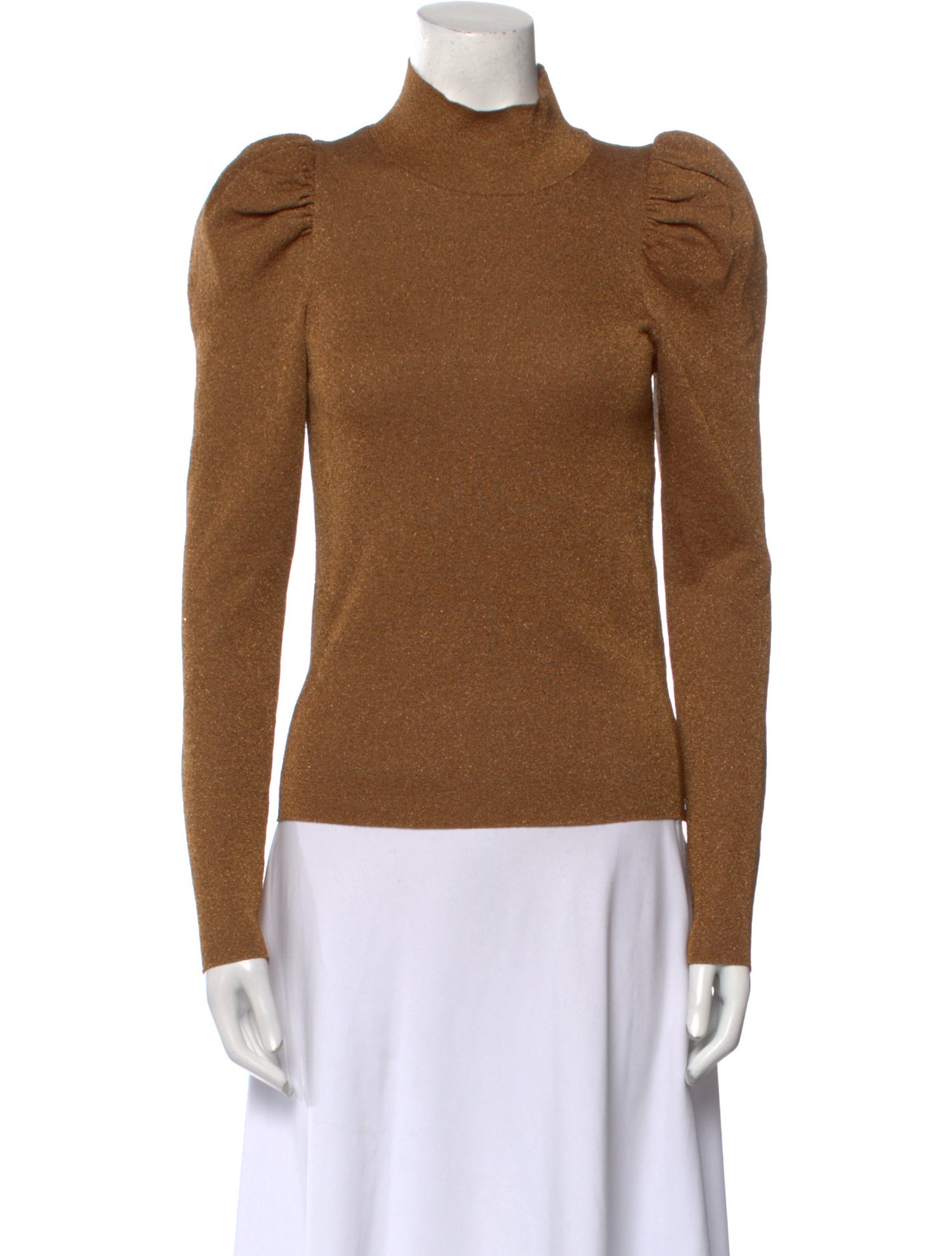 Alice + Olivia Wool Mock Neck Top