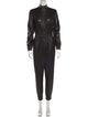Alice + Olivia Faux Leather Turtleneck Jumpsuit