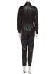 Alice + Olivia Faux Leather Turtleneck Jumpsuit