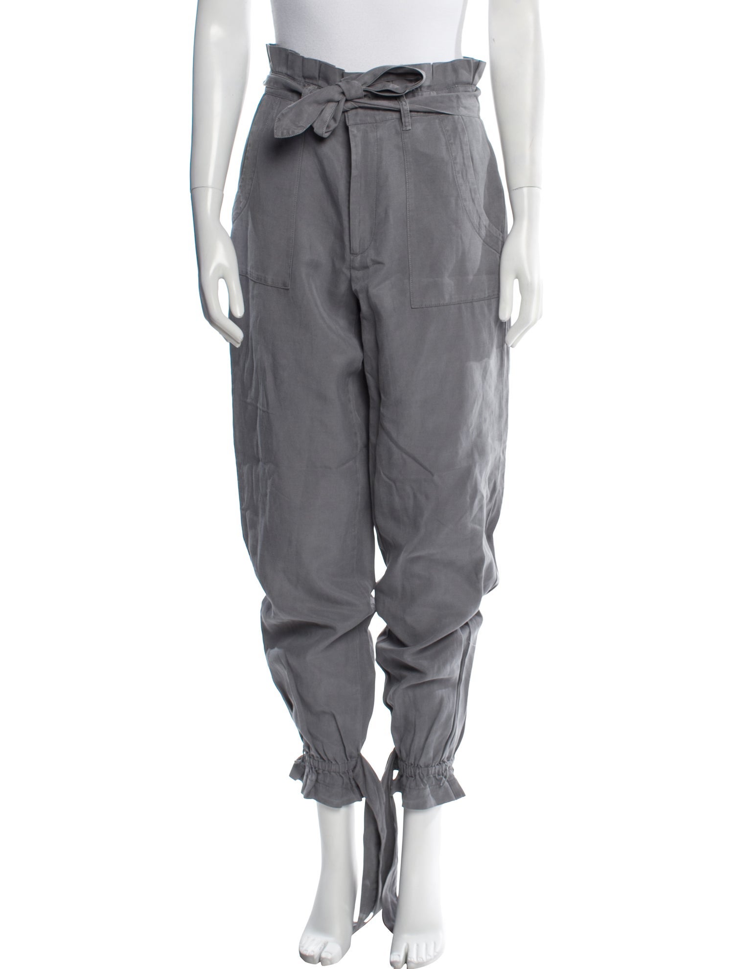 Alice + Olivia Linen Straight Leg Pants