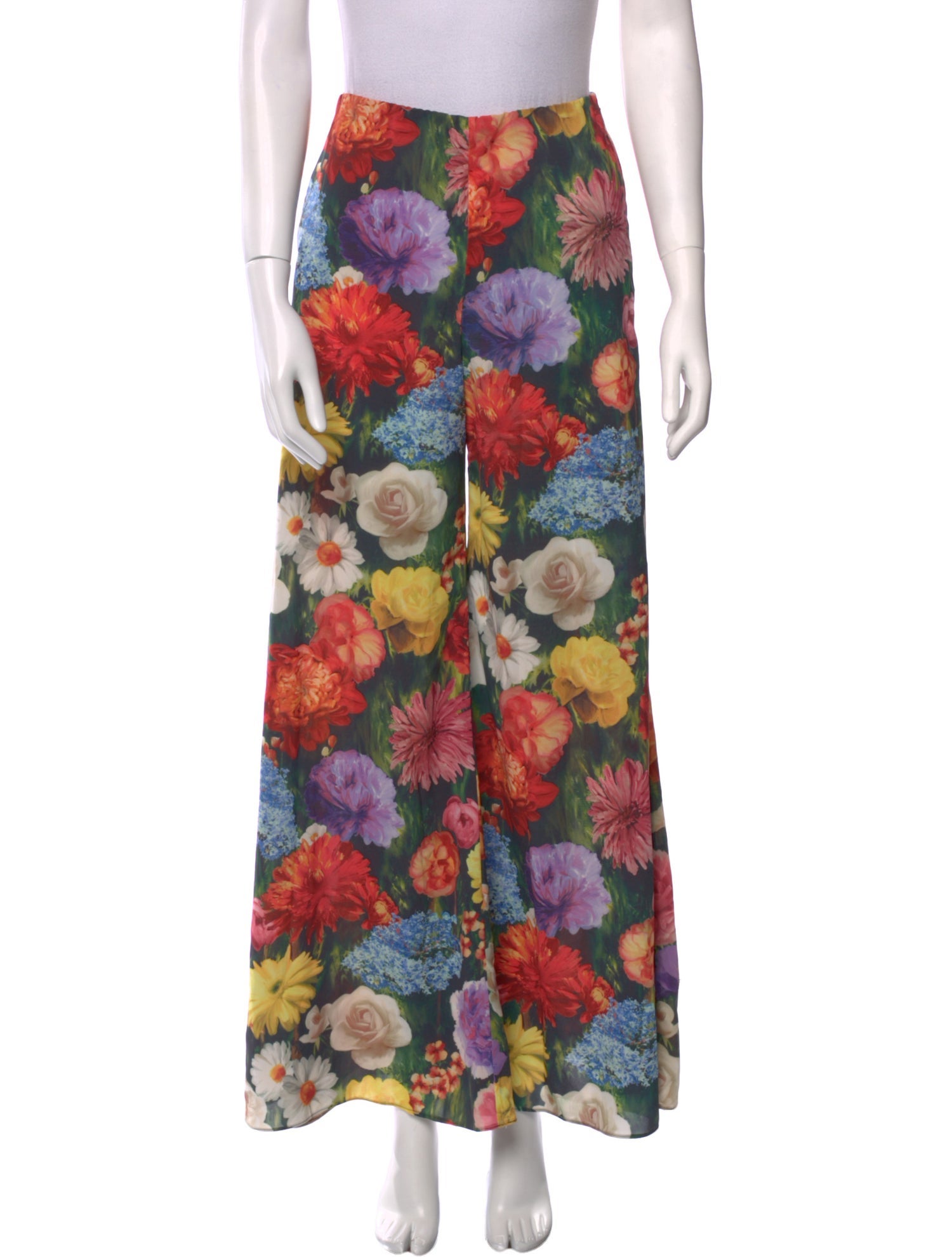 Alice + Olivia Printed Wide Leg Pants