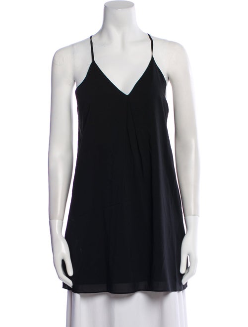 Alice + Olivia Silk V-Neck Top