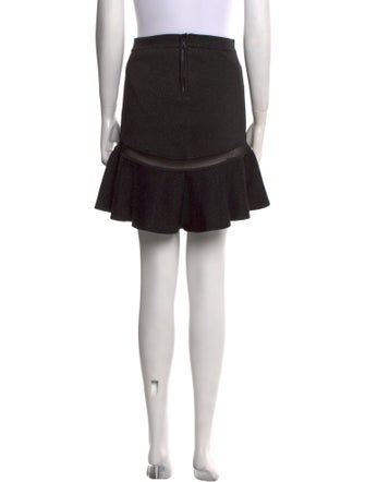 Alice + Olivia Mesh Accents Knee-Length Skirt