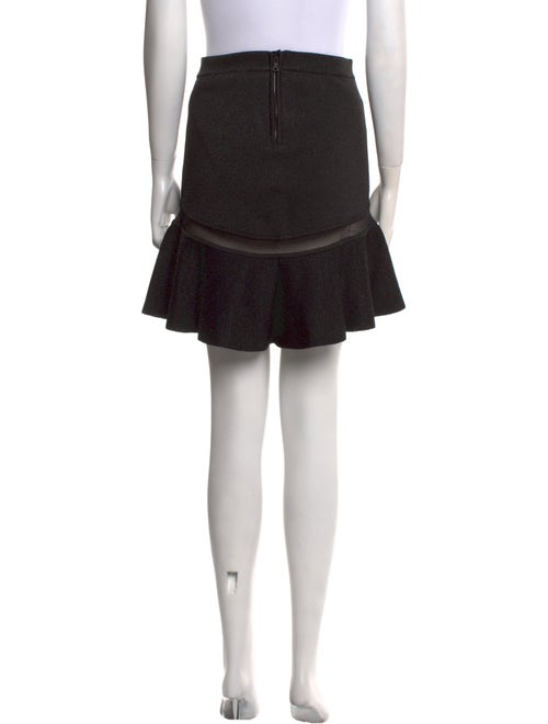 Alice + Olivia Mesh Accents Knee-Length Skirt
