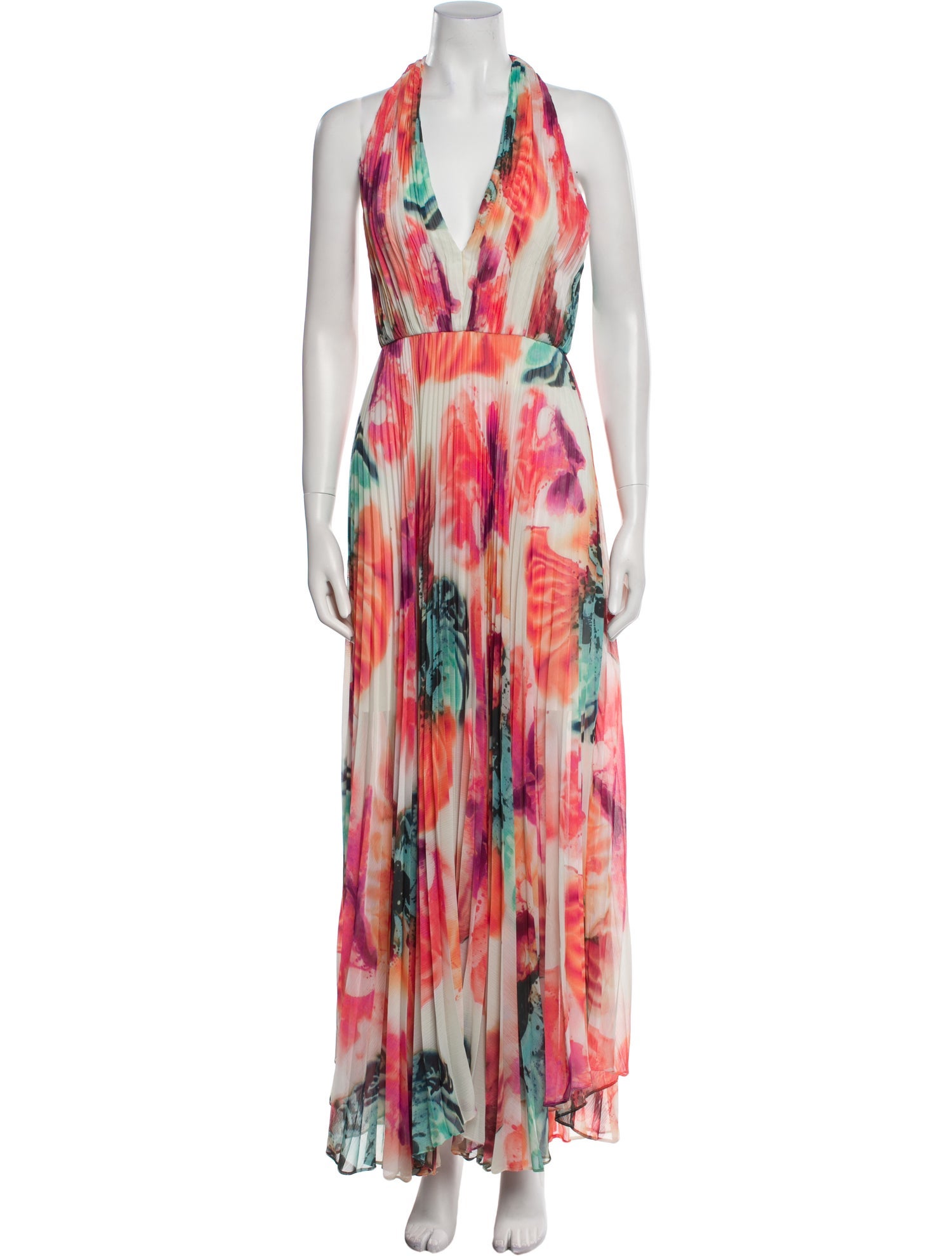 Alice + Olivia Printed Long Dress