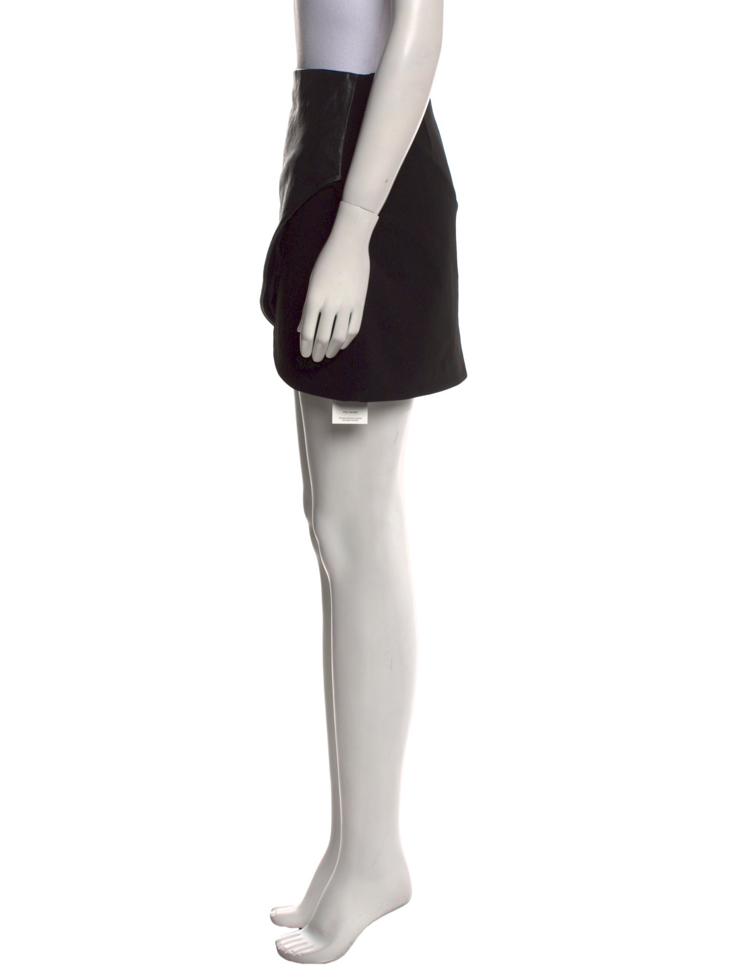 Alice + Olivia Lamb Leather Mini Skirt