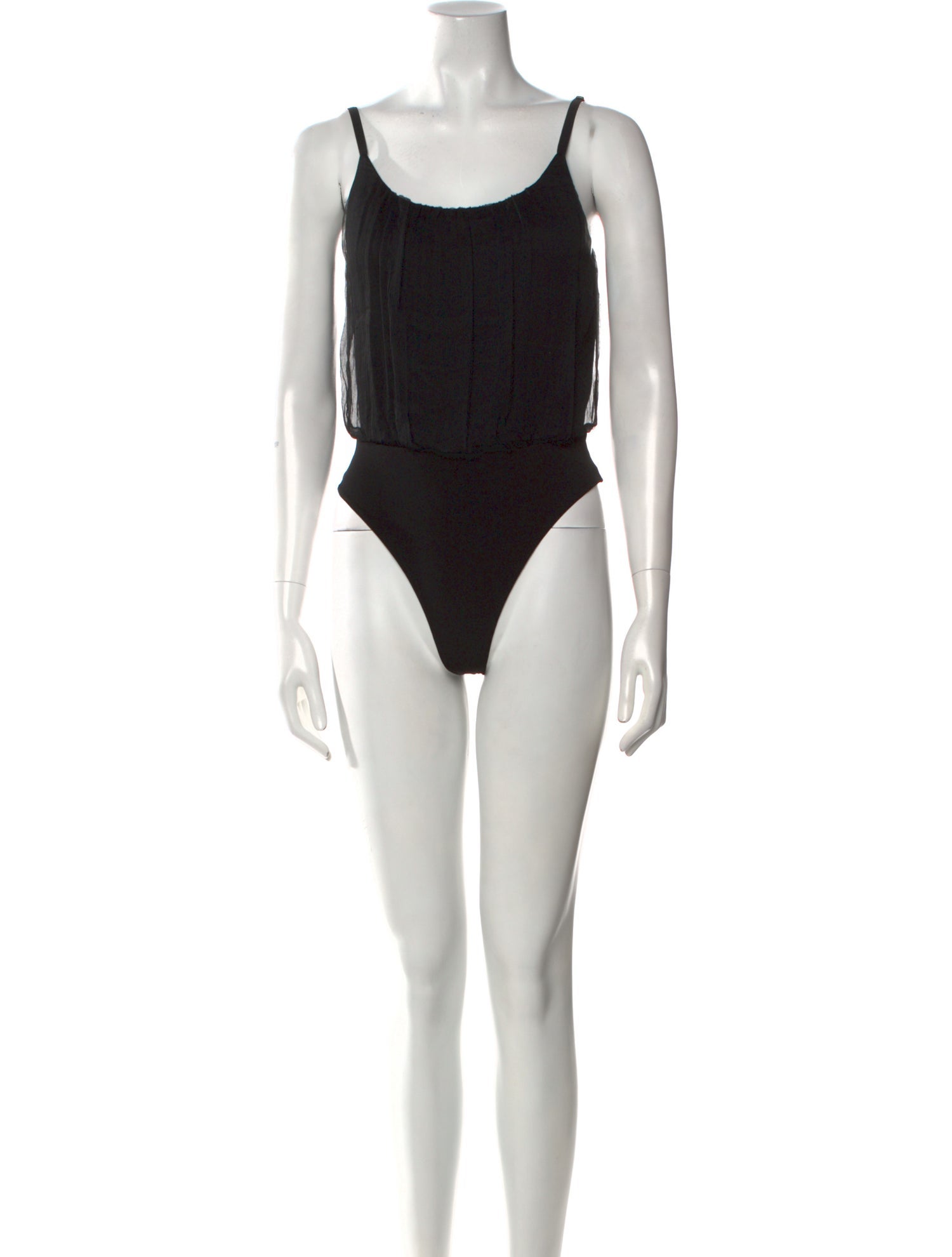 Alice + Olivia Silk Scoop Neck Bodysuit