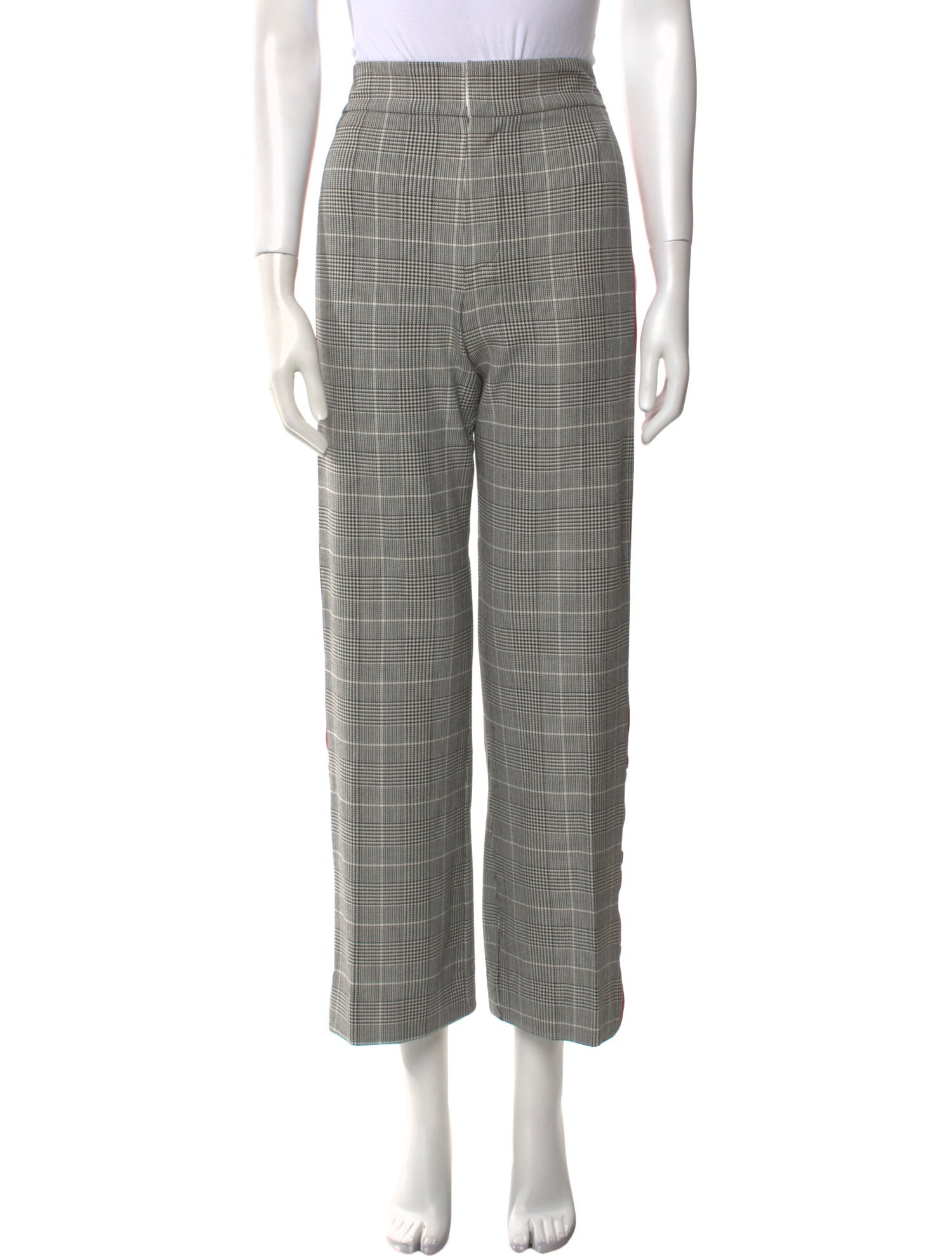 Alice + Olivia Plaid Print Wide Leg Pants