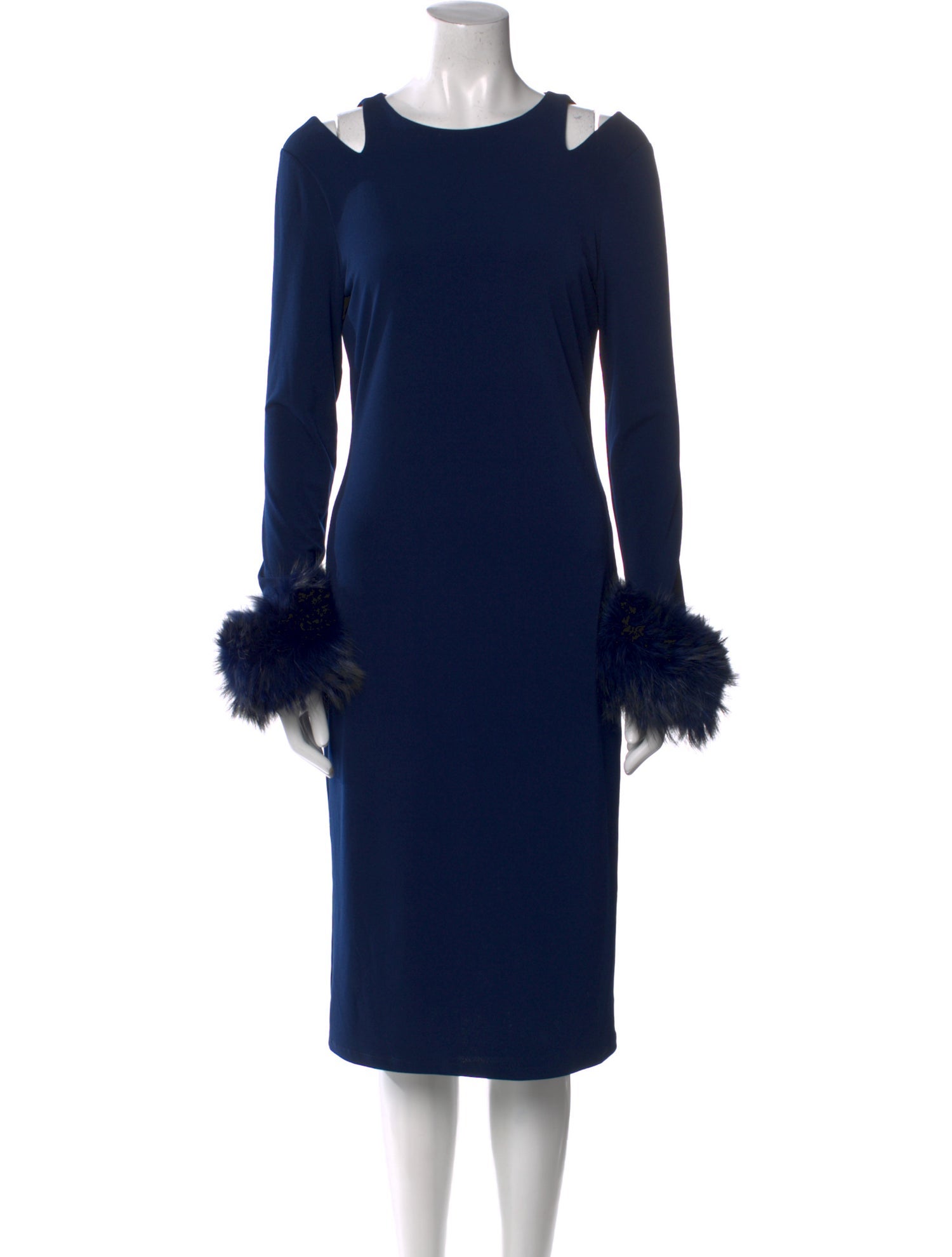 Alice + Olivia Crew Neck Knee-Length Dress