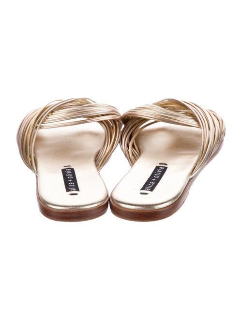 Alice + Olivia Leather Slides