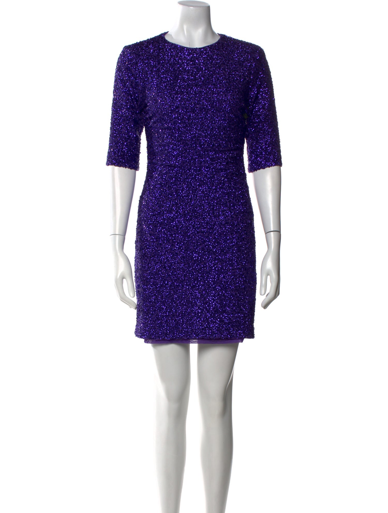 Alice + Olivia Crew Neck Mini Dress