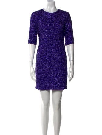 Alice + Olivia Crew Neck Mini Dress