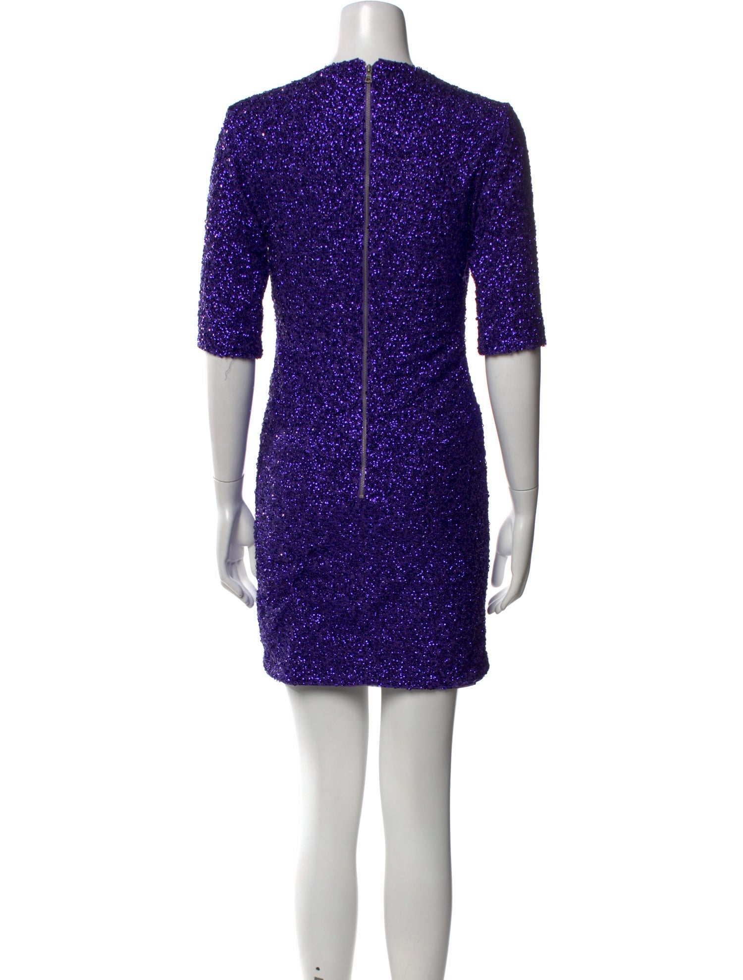 Alice + Olivia Crew Neck Mini Dress