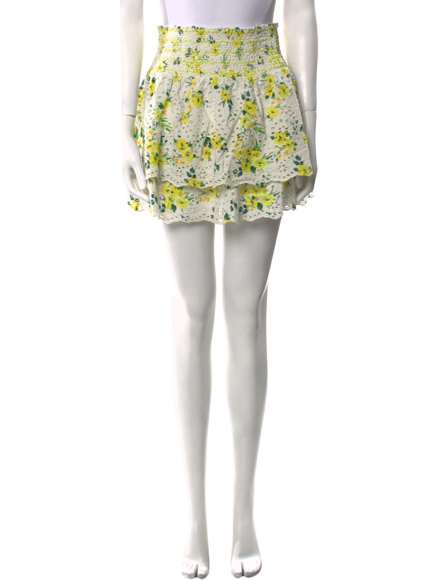 Alice + Olivia Floral Print Mini Skirt