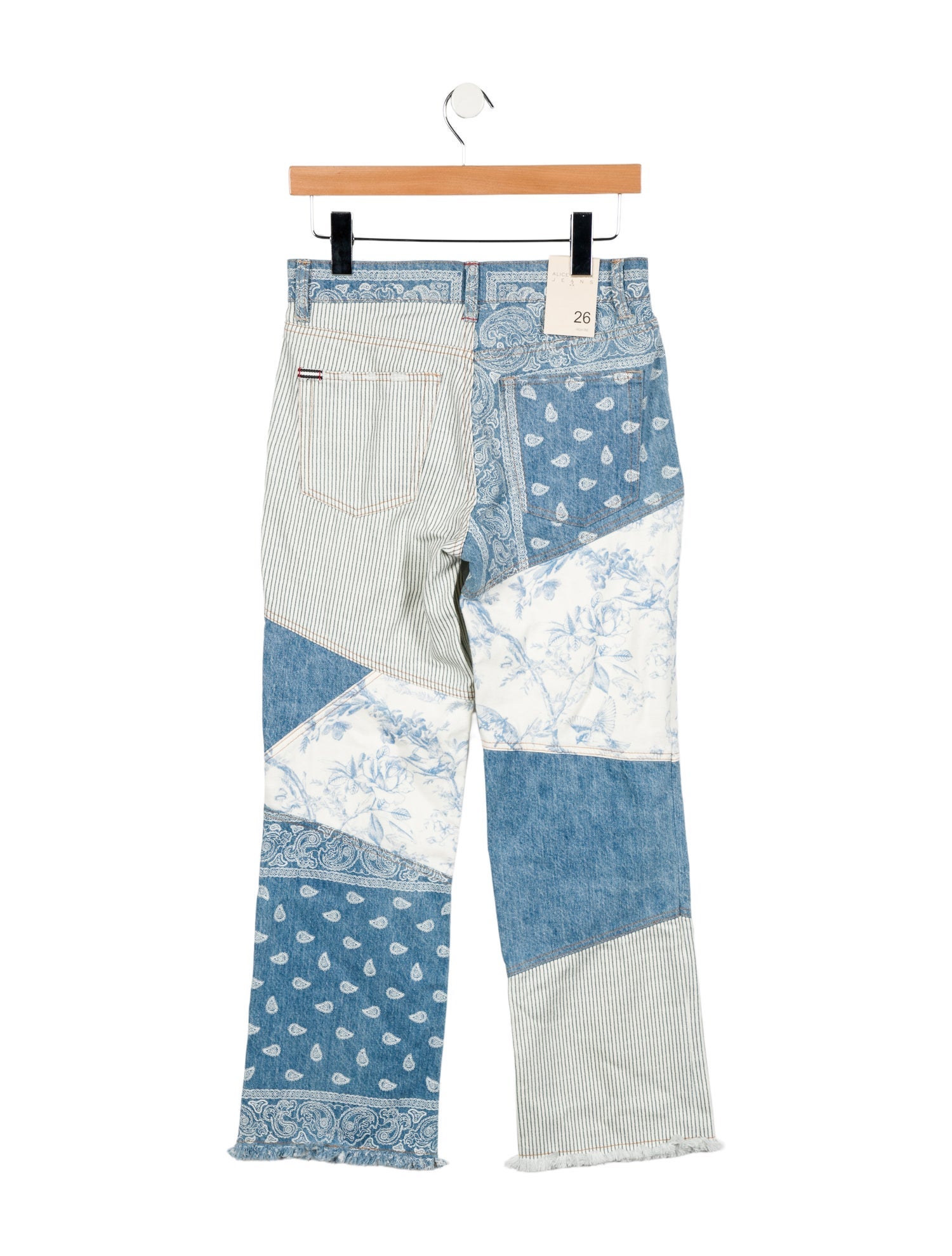 Alice + Olivia High-Rise Straight Leg Jeans w/ Tags