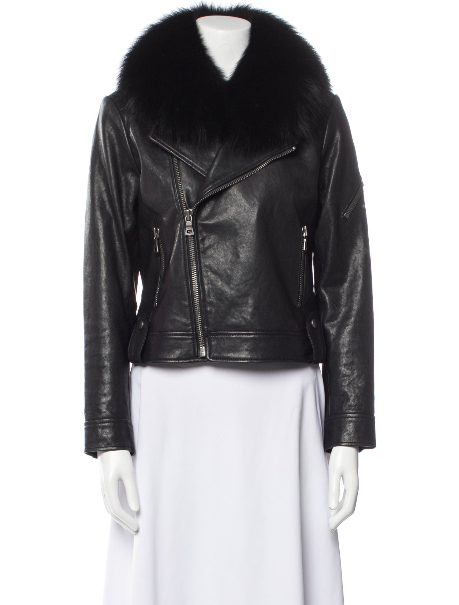 Alice + Olivia Leather Biker Jacket