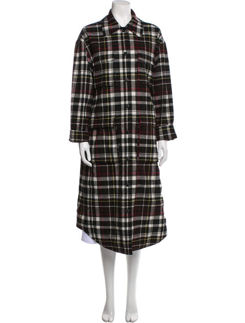 Alice + Olivia Plaid Print Coat