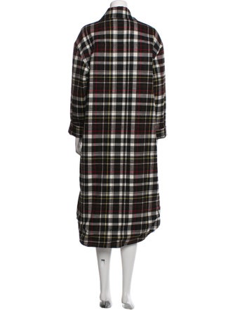 Alice + Olivia Plaid Print Coat
