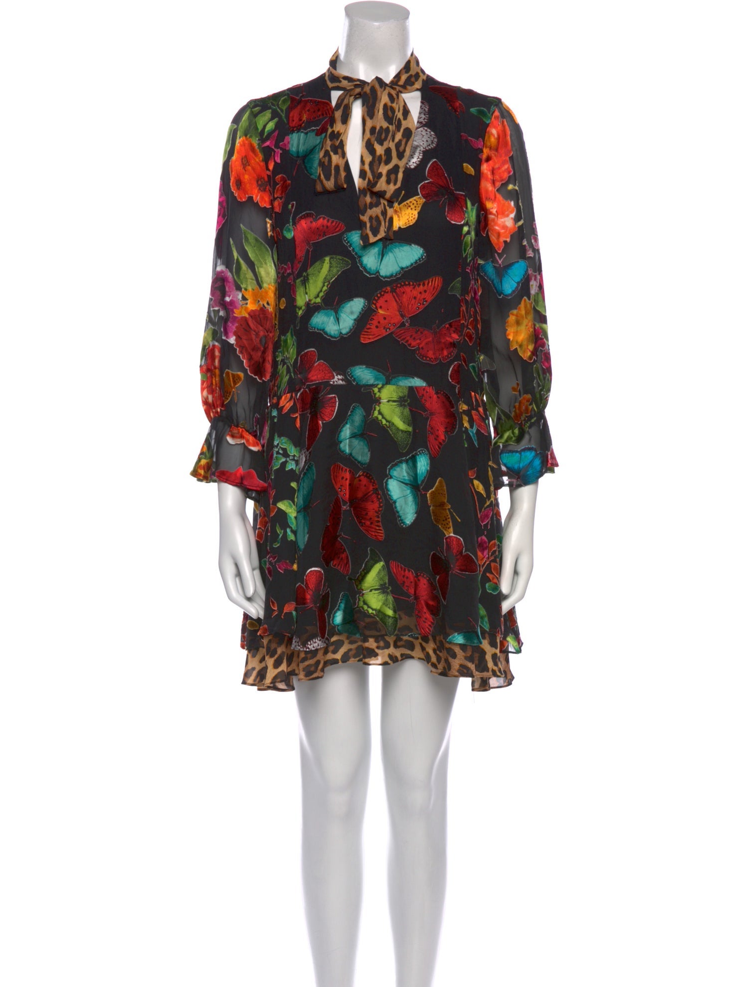 Alice + Olivia Floral Print Mini Dress