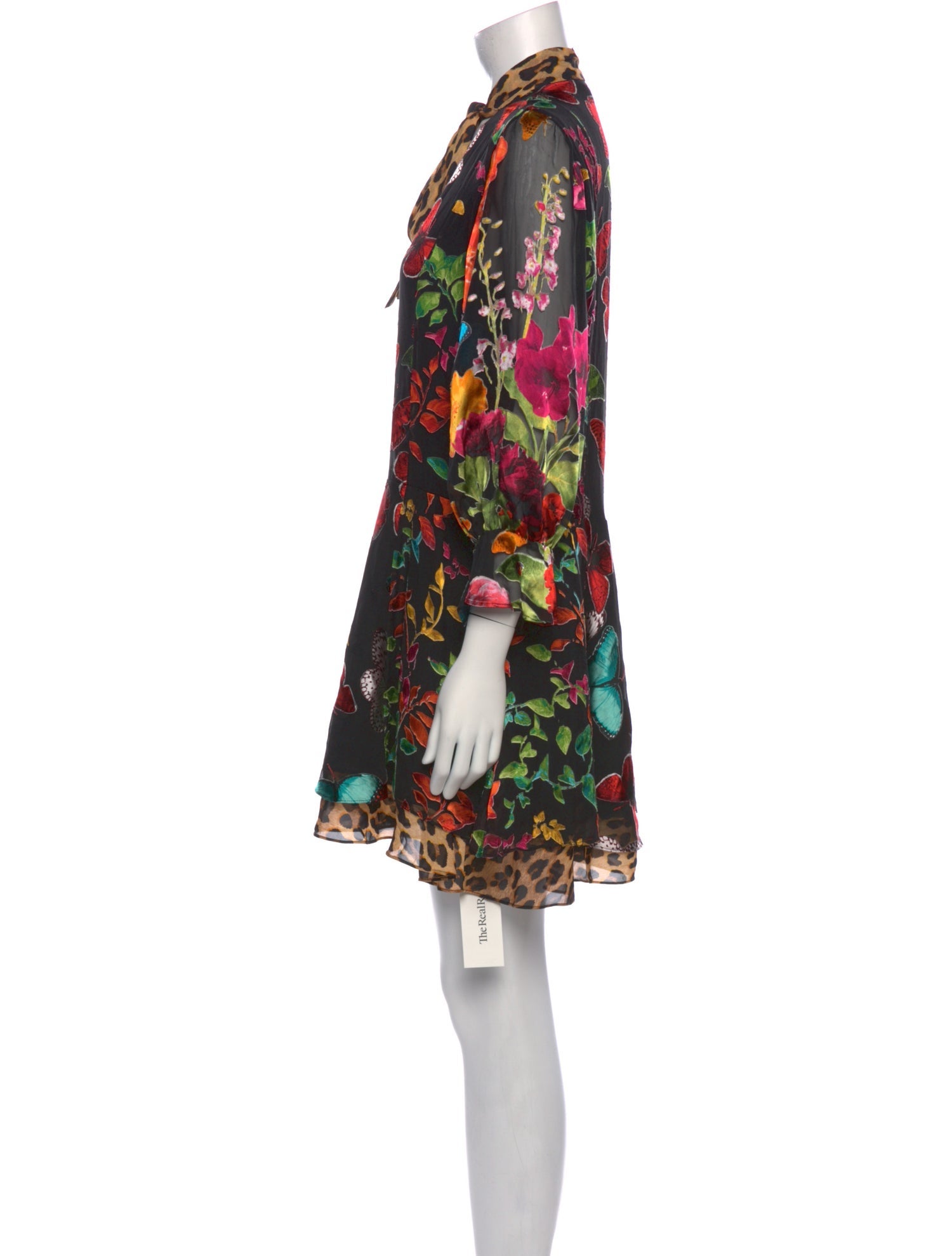 Alice + Olivia Floral Print Mini Dress