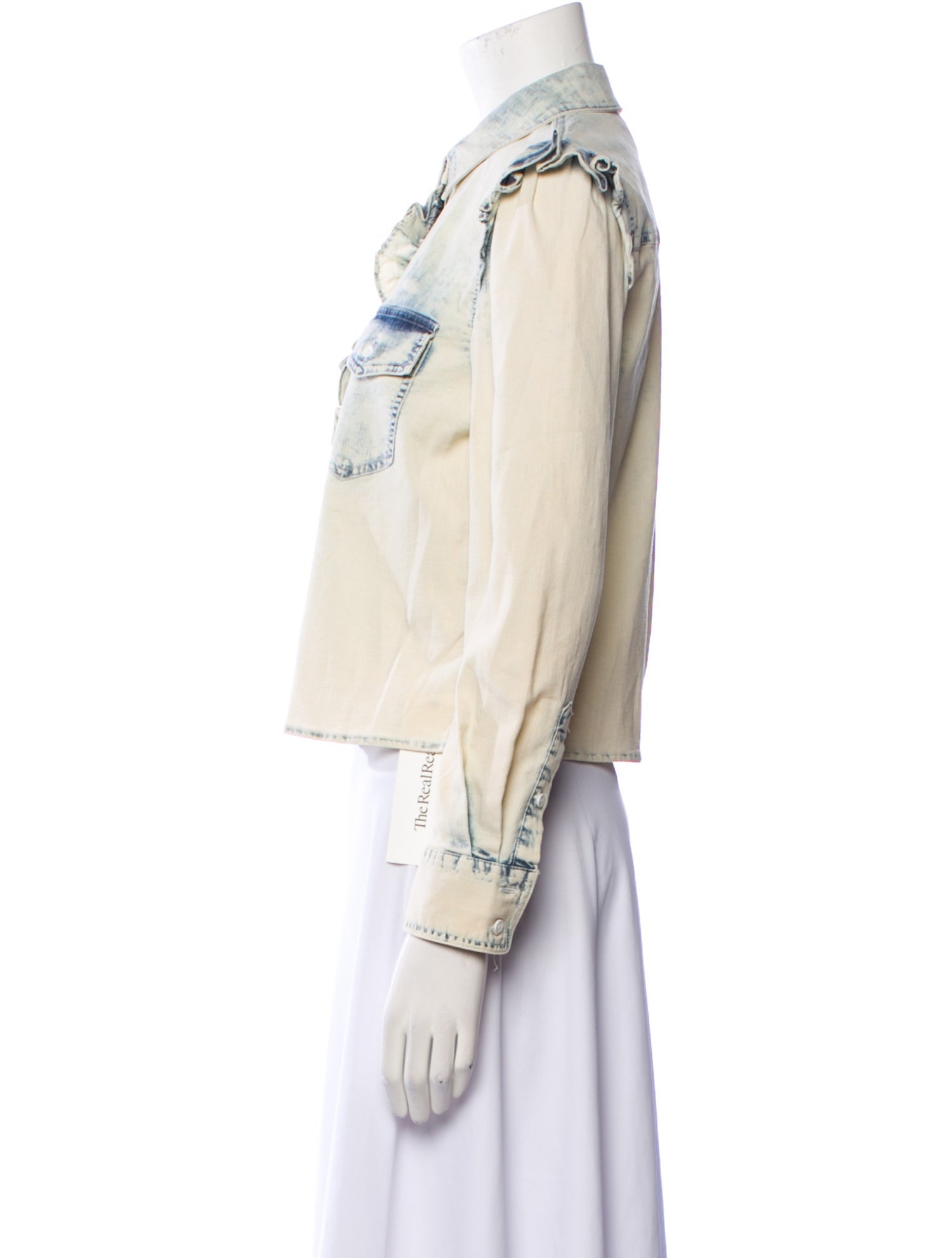 Alice + Olivia Long Sleeve Button-Up Top