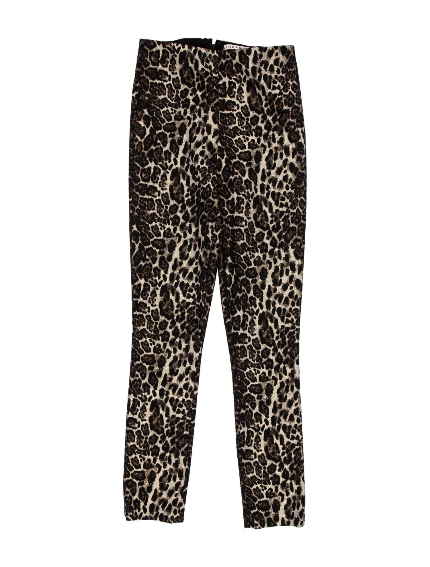 Alice + Olivia Animal Print Skinny Leg Pants