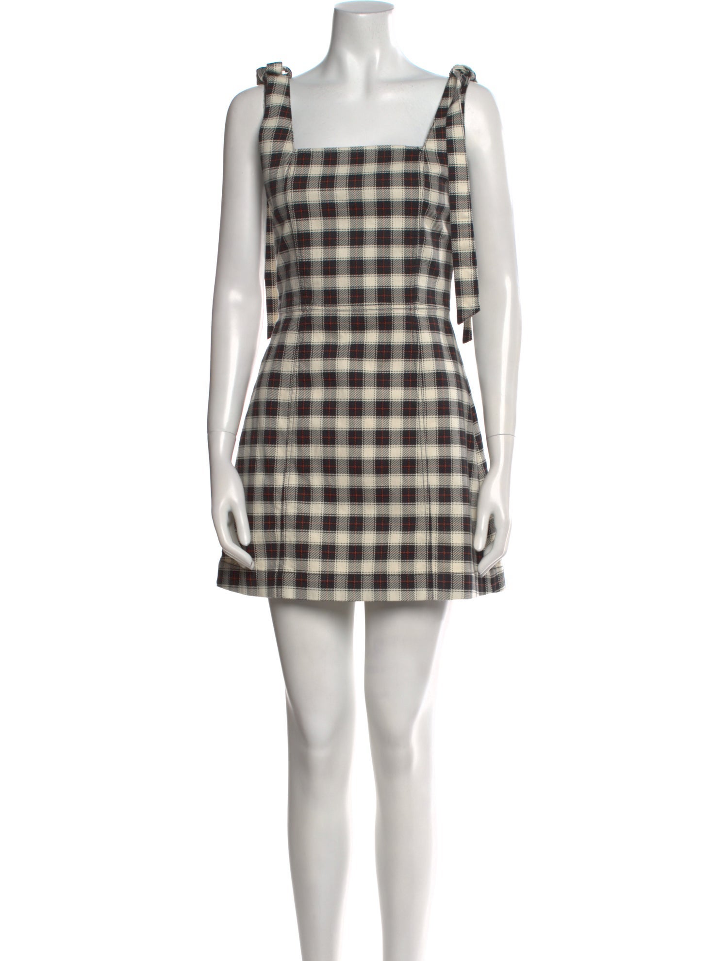 Alice + Olivia Plaid Print Mini Dress