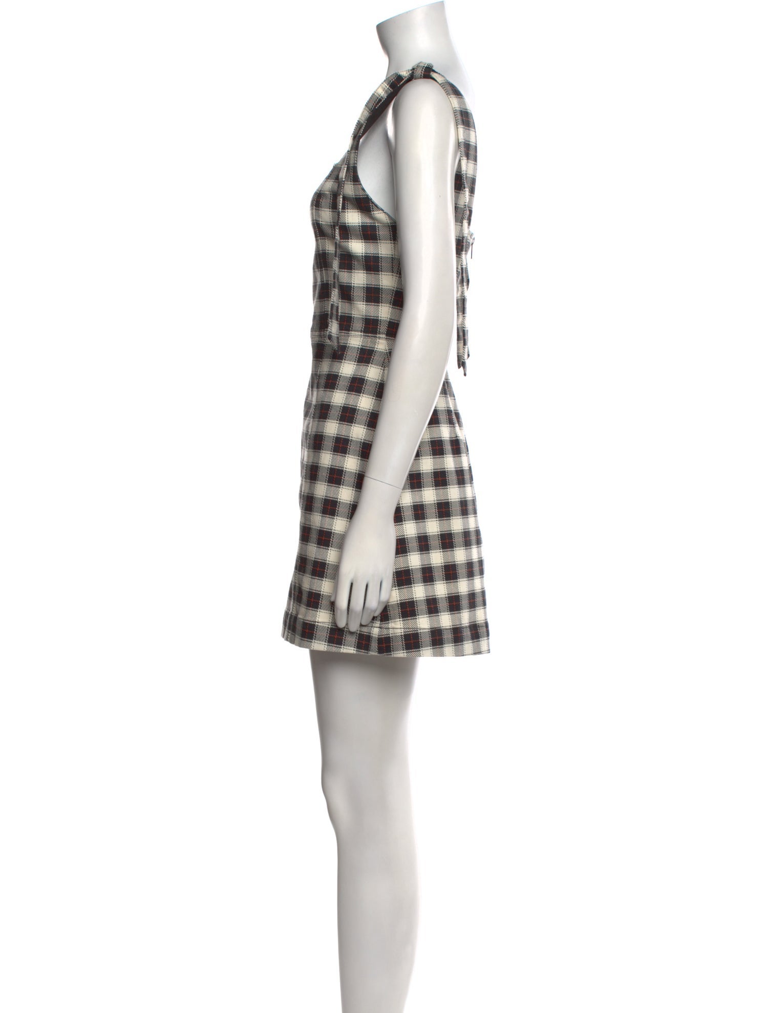 Alice + Olivia Plaid Print Mini Dress