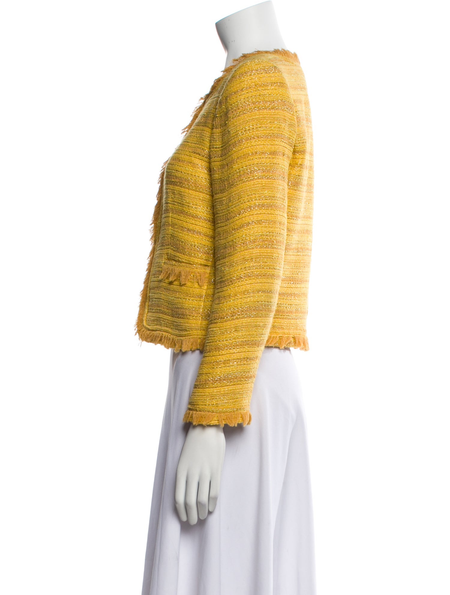 Alice + Olivia Tweed Pattern Evening Jacket