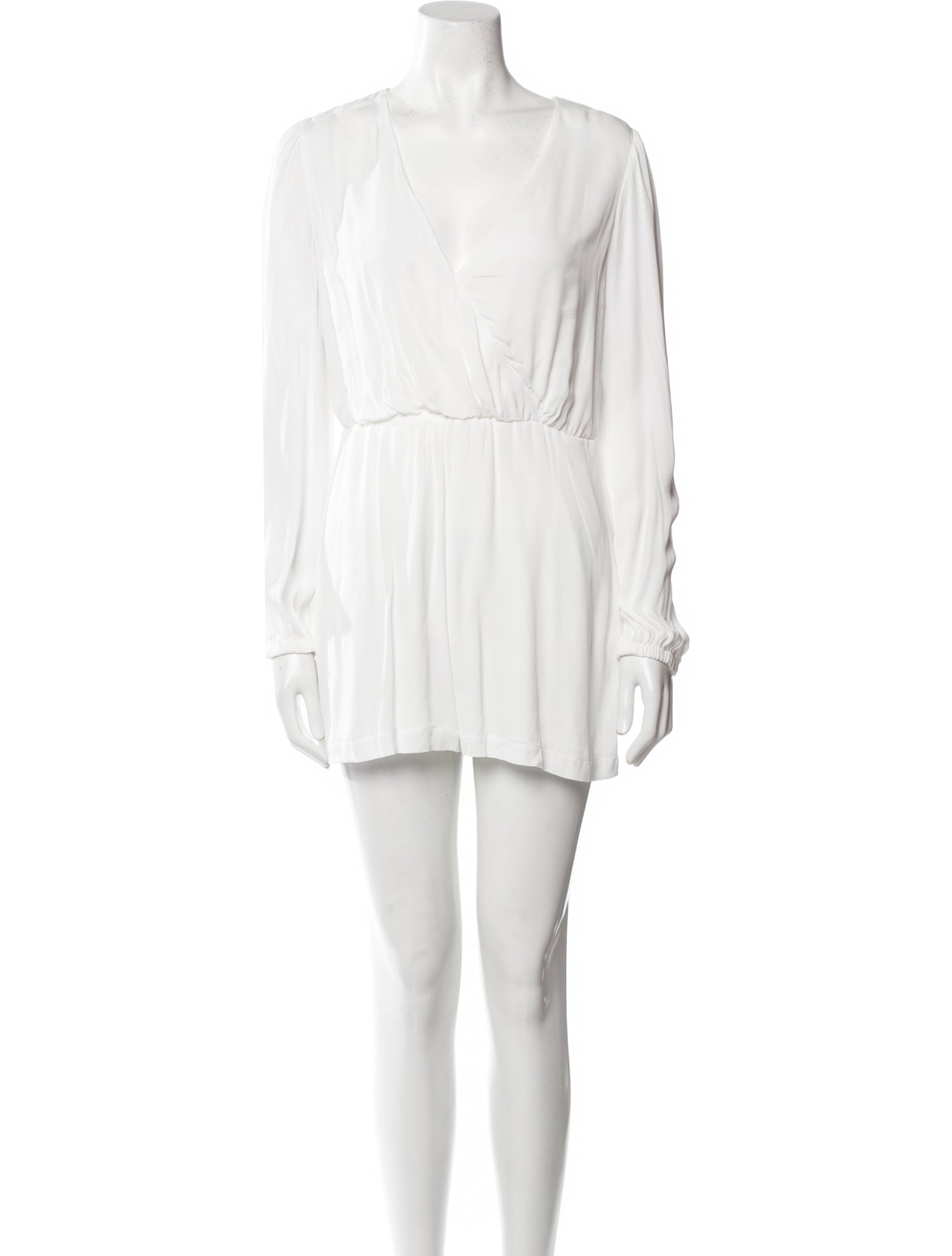 Alice + Olivia Plunge Neckline Romper