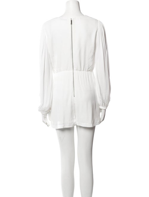 Alice + Olivia Plunge Neckline Romper