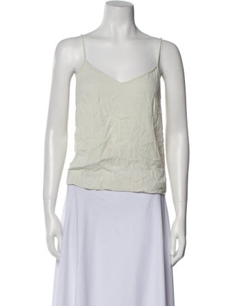 Alice + Olivia Silk V-Neck Top