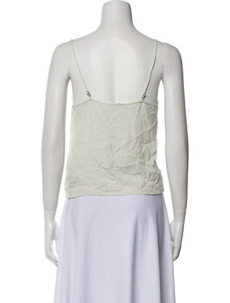 Alice + Olivia Silk V-Neck Top